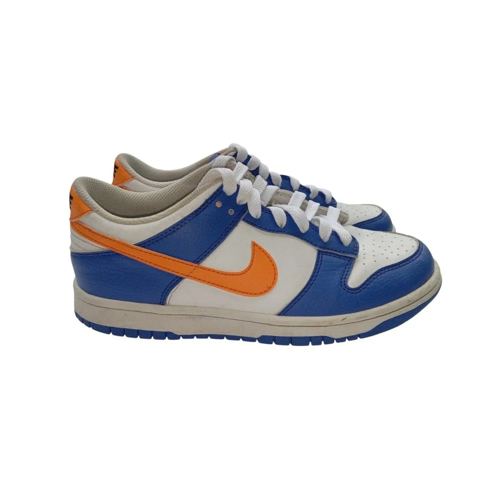 Nike Dunk Low Top GS Youth Blue And Orange Kids Sneakers Shoes Size 6.5 Y